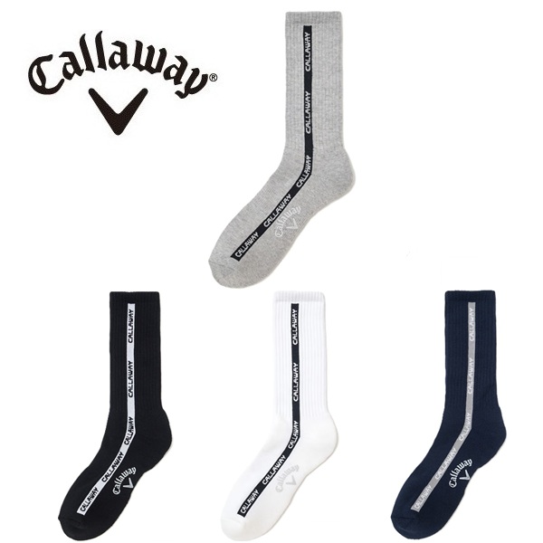 Callaway（キャロウェイ） ゴルフ メンズ ソックス 縦ライン クルー
