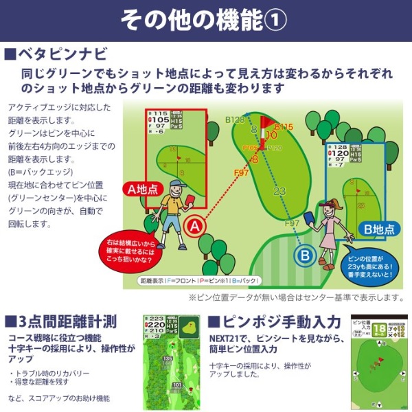EAGLE VISION 朝日ゴルフ イーグルビジョン NEXT 2 高性能GPS 飛距離