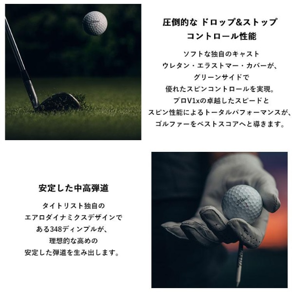 Titleist タイトリスト ゴルフボール プロ V1X 1ダース 12個