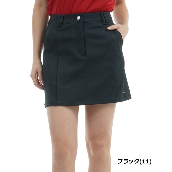 トミーヒルフィガー ゴルフレディース バックプリント ツイルスカート