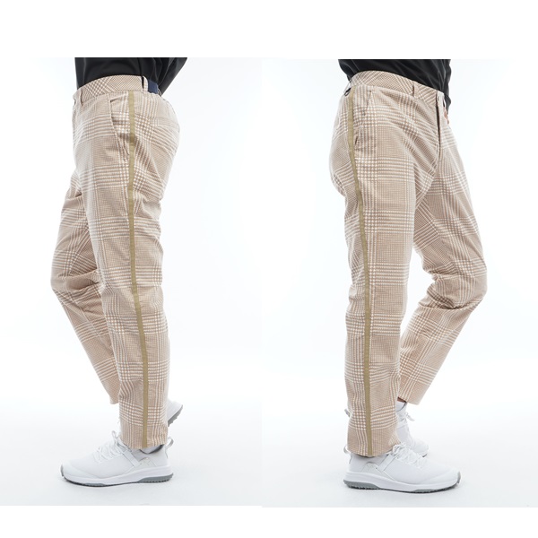 トミーヒルフィガー ゴルフ メンズ ハウンドトゥース テーパードパンツ   GOLF THMA378 2023年秋冬モデル TOMMY HILFIGER GOLF（トミー ヒルフィガー ゴルフ） トミー