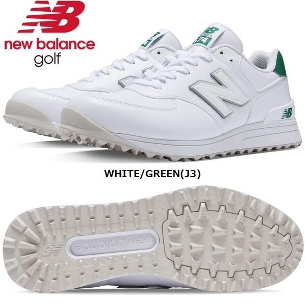シューズ(男性用) New Balance UGS574 WHITE/GREEN(J3) NEW BALANCE】 ニューバランス UGS574J3(2E) UGS574 UGS574J3