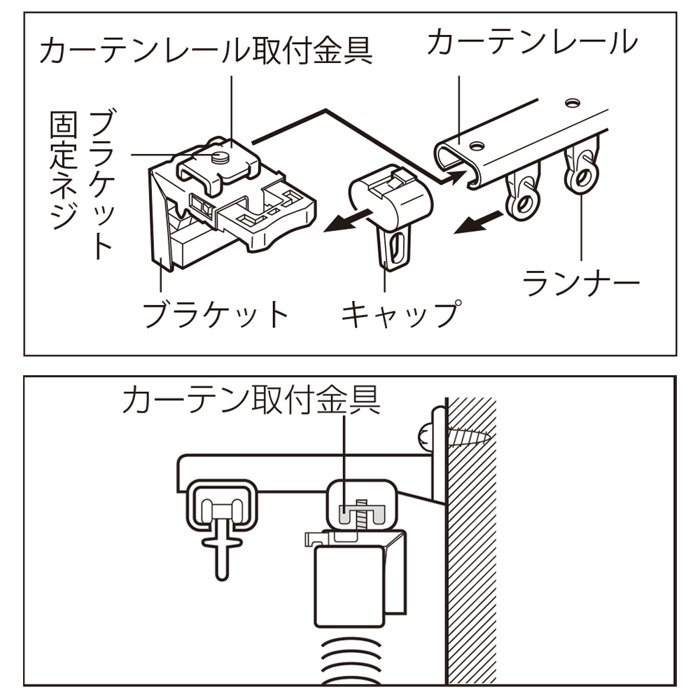 カーテンレール取付金具 シェード ロールスクリーン ブラインド ローマンシェード アタッチメント レール取付金具 2個入り  :CROPTSMBR:DIY 壁床窓インテリア内装イゴコチ - 通販 - Yahoo!ショッピング