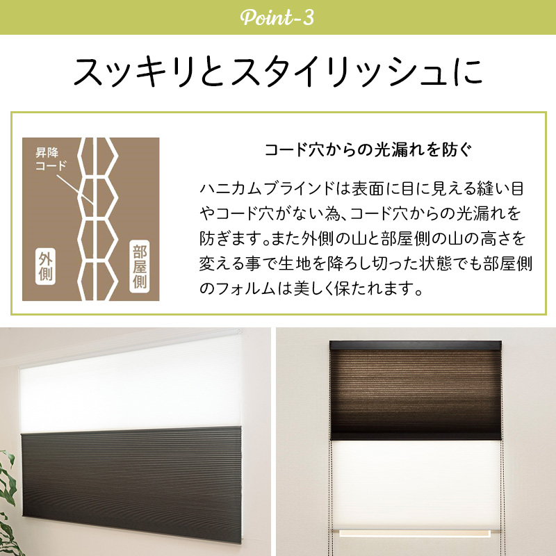 ハニカムブラインド シェード ツイン 遮光 1級 オーダー サイズ