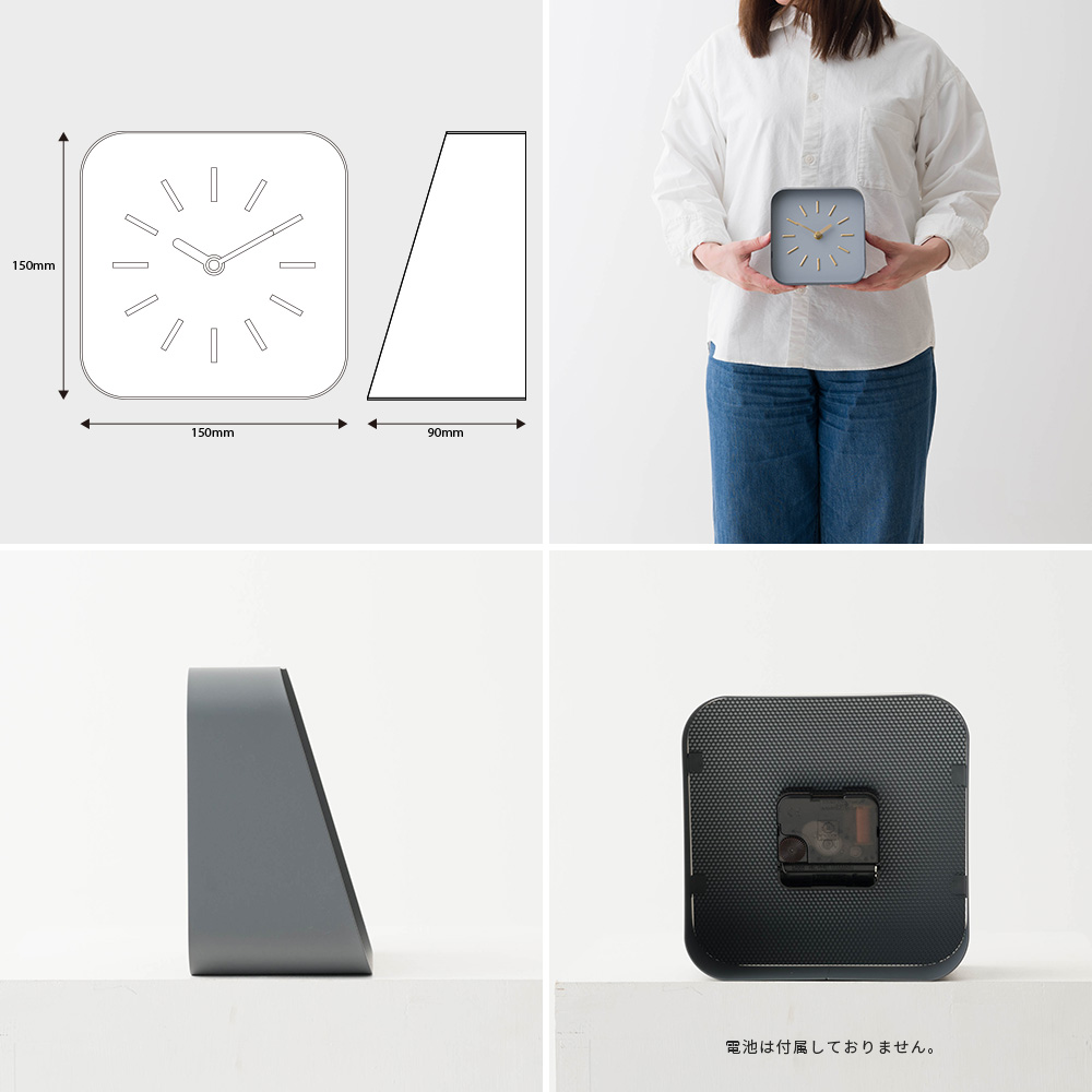 友安製作所 置き時計 オシャレ おしゃれ 北欧 モダン シンプル 時計