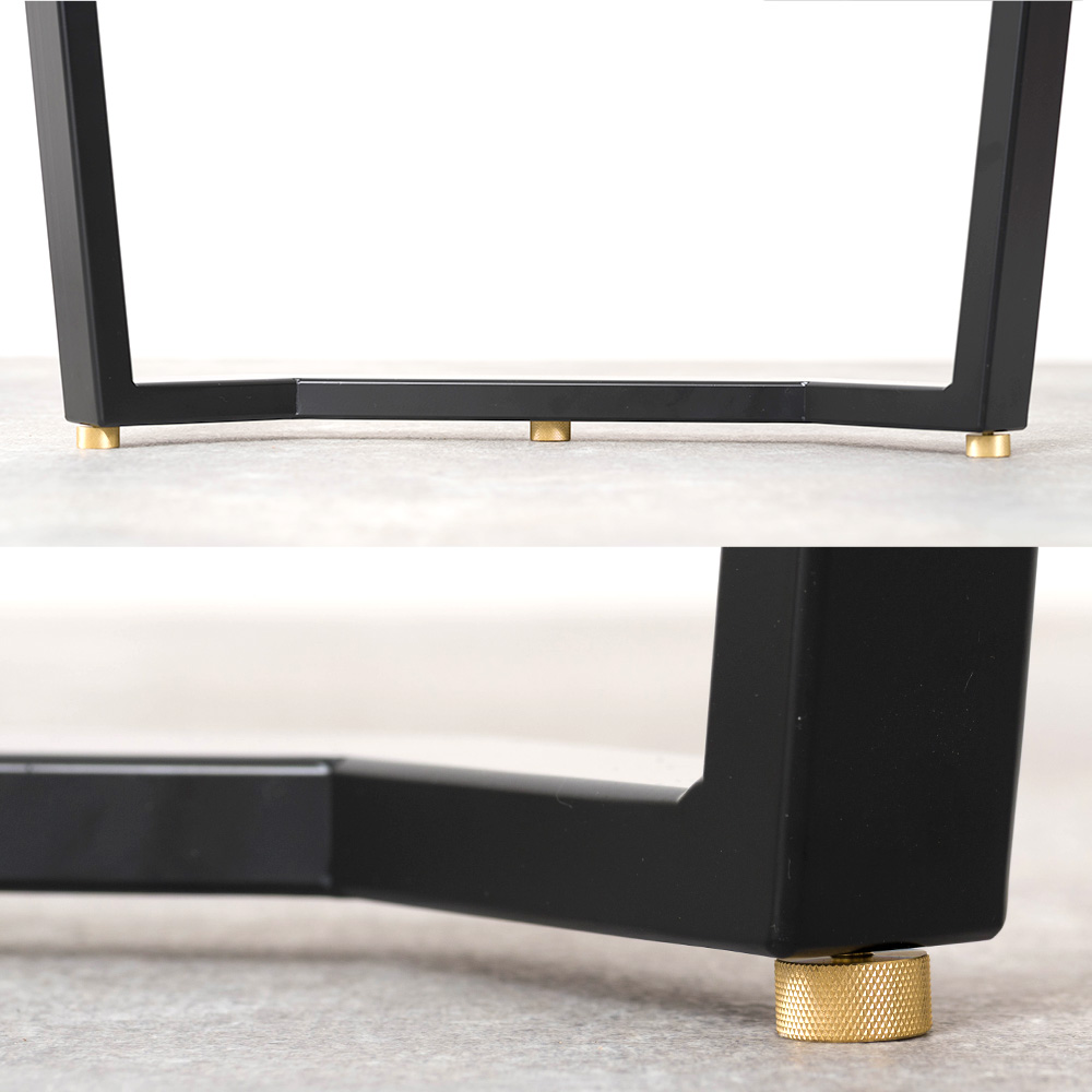 テーブル 脚 アイアンレッグ テーブルの脚 diy パーツ アイアン フレーム  kakehashi 2脚1セット 高さ380mm 奥行550mm サンドカラー JQの画像