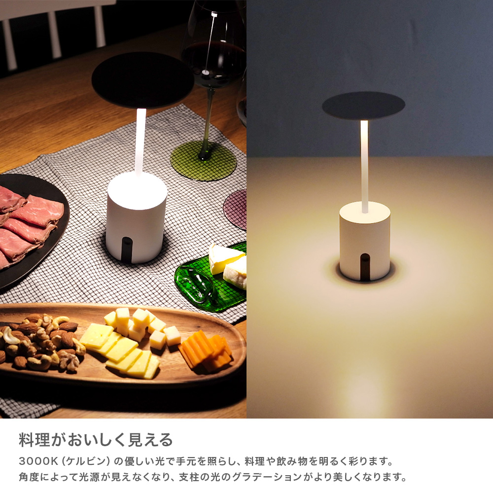 DI CLASSE（ディクラッセ） 卓上ライト デスクライト LED 充電式 調光