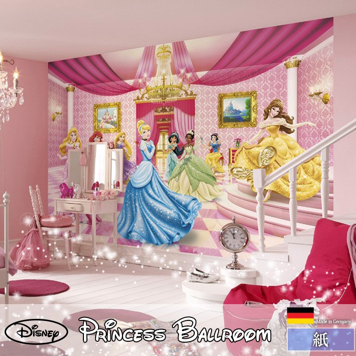 壁紙 おしゃれ ディズニー プリンセス 張り替え 自分で diy クロス 輸入壁紙 Princess Ballroom 8-476 紙製 CSZ