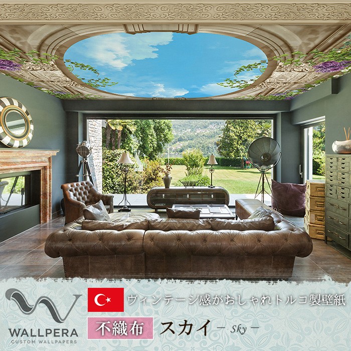 壁紙 輸入壁紙 クロス 不織布トルコ製インポート壁紙 Wallpera Mural 15 122 Sky スカイ Kpera004 壁紙 Diyインテリア通販 イゴコチ 通販 Yahoo ショッピング