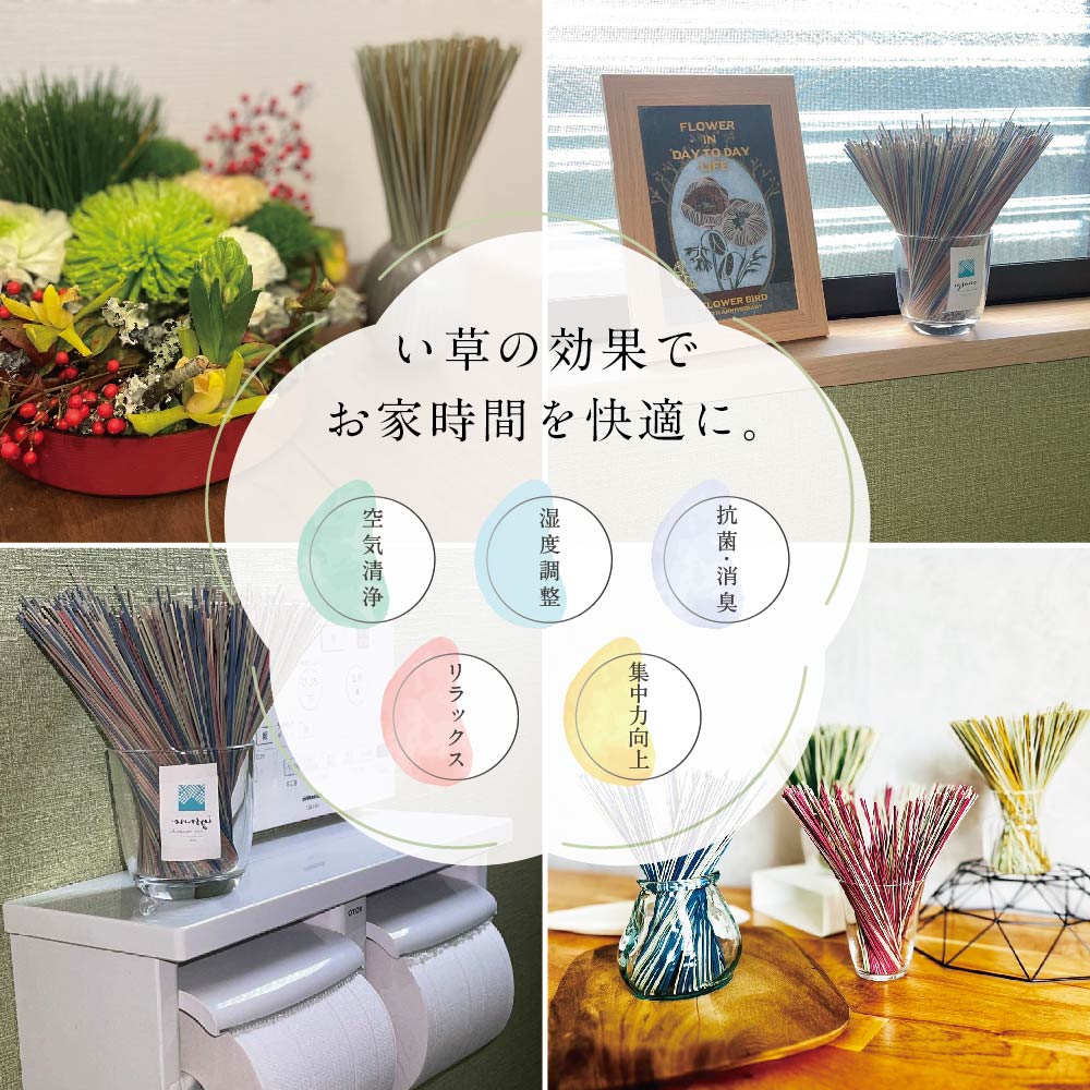 い草効果でお家時間を快適に。