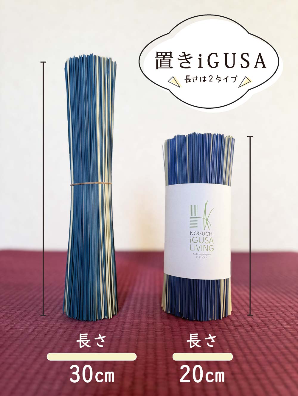 置きい草 長さが20cmと30cmの2タイプ販売