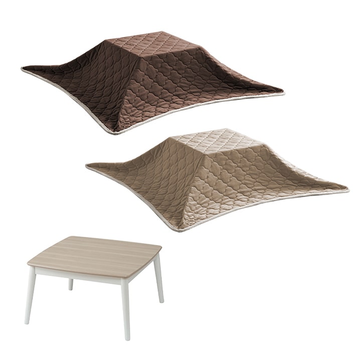 省スペースこたつセット70cm幅 正方形 カジュアルこたつ 2点セット 省スペースこたつセット70cm幅 正方形 カジュアルこたつ 2点セット 省