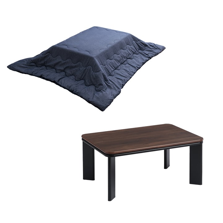 yykk　コタツ＆布団セット こたつ＆こたつ布団セット 長方形 80×60cm NCK80602 山善 | 山善