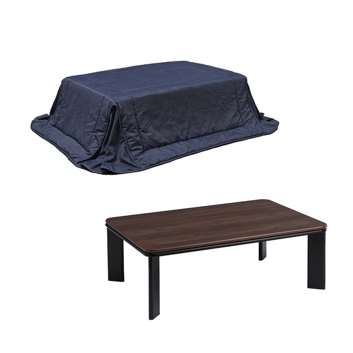 こたつ セット 長方形 テーブル おしゃれ デニム ヴィンテージ 先染め