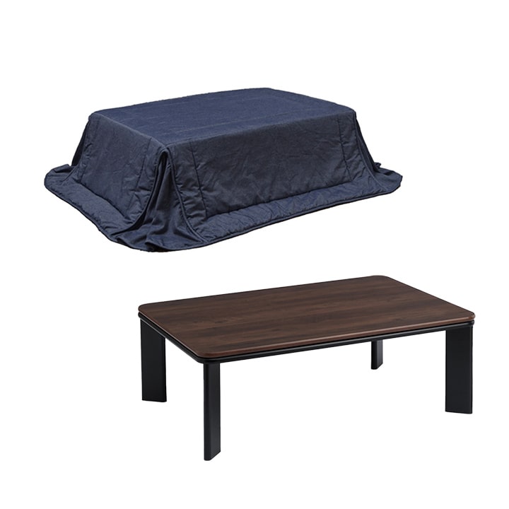 こたつ セット 長方形 テーブル 2点 西海岸 デニム ヴィンテージ 先
