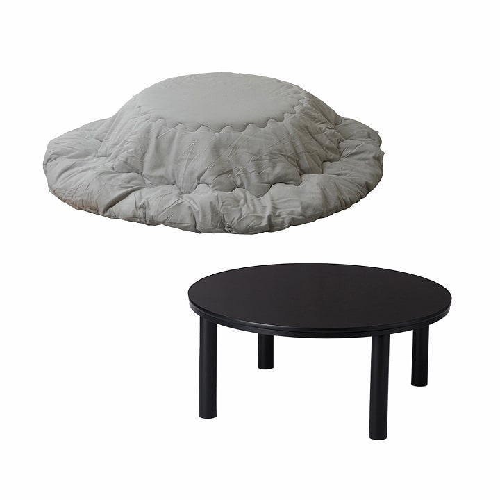 こたつセット こたつテーブル セット 円形 カジュアル こたつ台 台90cm