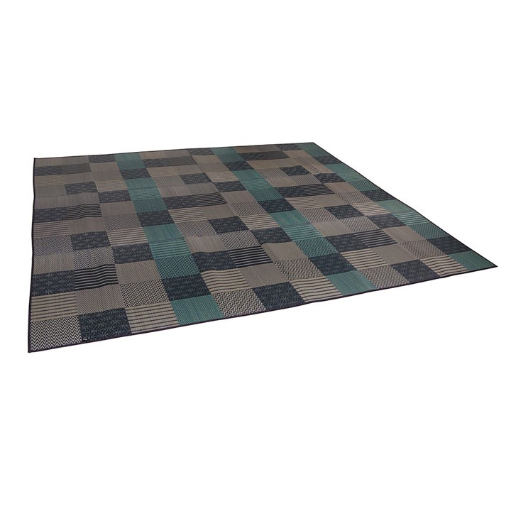 《送料込》 い草カーペット 花ござ 国産 日本製 京刺子 本間 8畳 約382×382cm い草ラグ 畳の上に敷くもの イグサ 敷物 夏用 カーペット 【EIM5708557252】 (20202円)