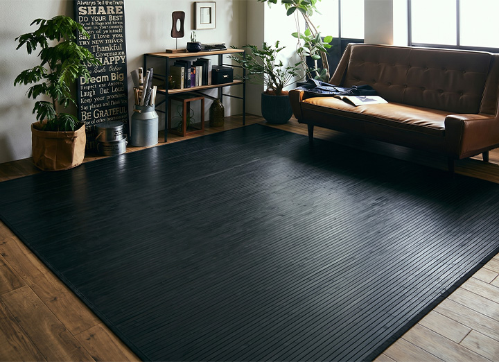 イケヒコ 竹ラグ 約3畳 カーペット ベルシア 約200×240cm おしゃれ