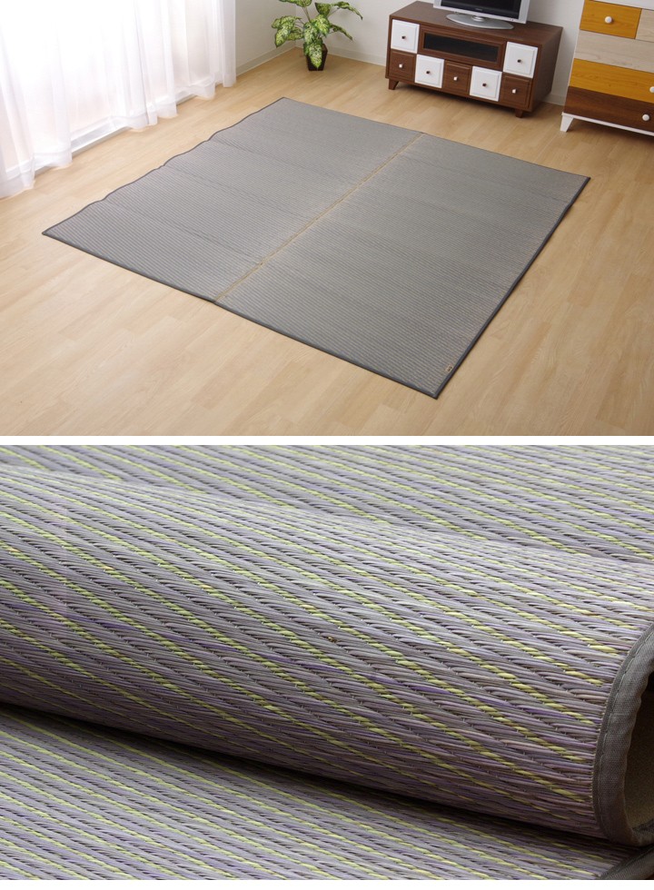 イケヒコ い草ラグ 3畳 国産 Fソリッド 191×250cm ふっくら 夏用 ラグ
