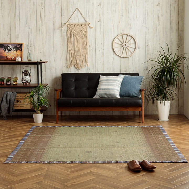 イケヒコ い草ラグ 1.5畳 NSリンク 120×180cm ラグマット 夏用 イケヒコ い草ラグ 1.5畳 NSリンク 120×180cm ラグマット 夏用
