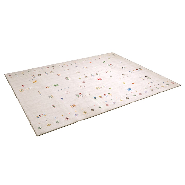 イケヒコ ラグ カーペット 3畳 ルース 190×240cm 北欧 おしゃれ 長方形