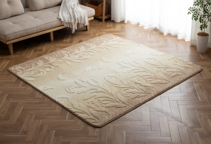 イケヒコ ラグ カーペット 1畳 おしゃれ ラグマット カシル 90×180cm