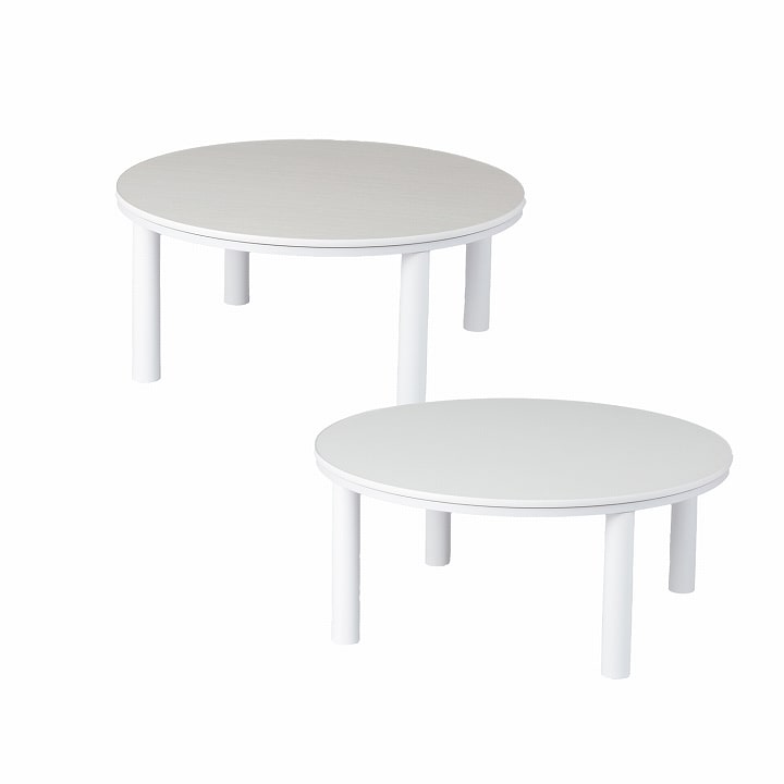 こたつテーブル 円形 カジュアル こたつ台 90cm 丸型 こたつ ロー