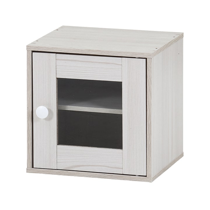 不二貿易（Fuji Boeki） キューブボックス ガラス扉付 扉付き カラー