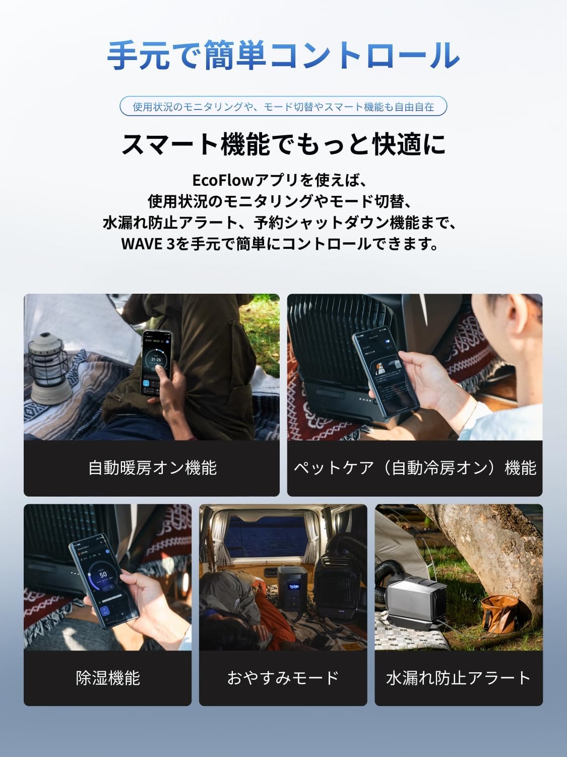 整備済品】EcoFlow WAVE 3 ポータブルエアコン 2026年新型 排水安定