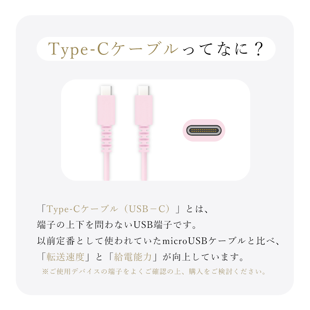 usb type-c ケーブル USB C to Type-Cケーブル USB-C 充電ケーブル 20cm ×1本 1m ×1本 合計2本セット iPhone15 ケーブル Android タイプcケーブル ピンク