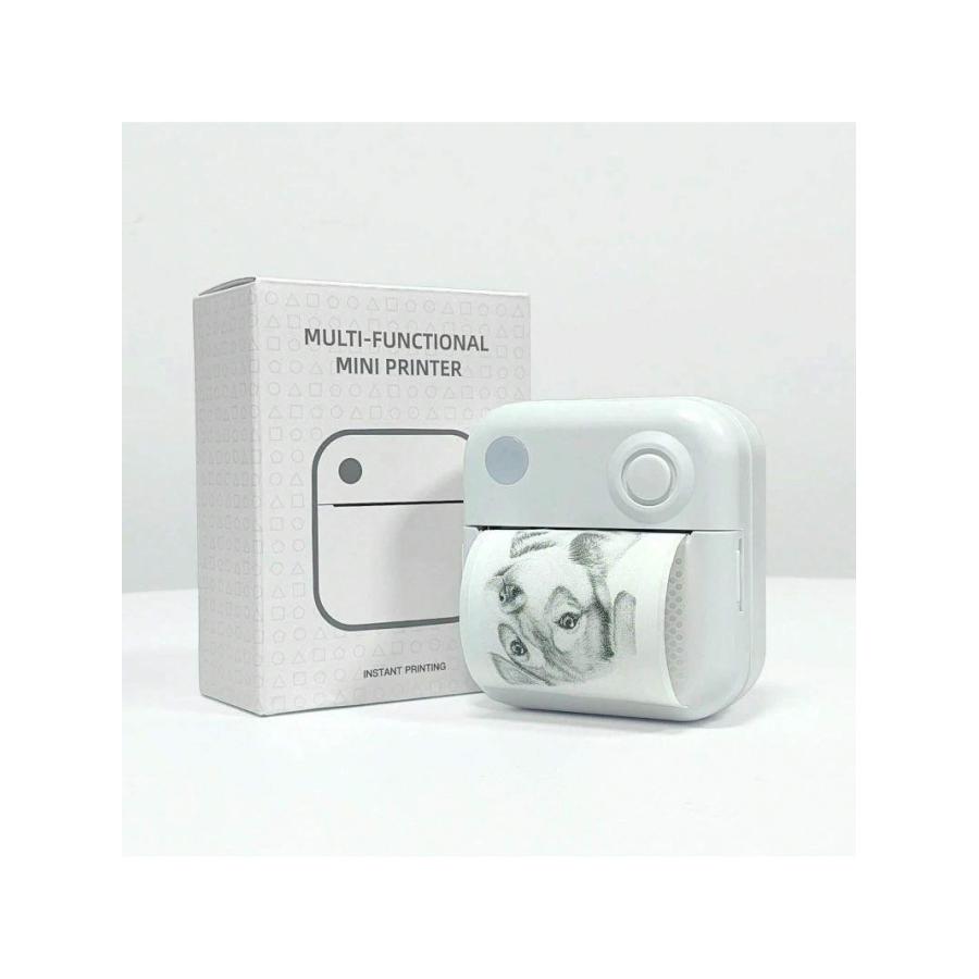 ポケットプリンター コンパクト ミニプリンター モバイルプリンター サーマルプリンター ポケットプリンター 小型白黒プリンター感熱プリンター Bluetooth搭載 |  | 01