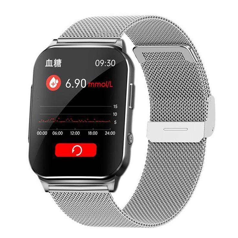 「医療レベル心電図ECG+PPG 」スマートウォッチ 日本製センサー 血圧/糖測定 心拍数 血中酸素 睡眠管理 歩数計 体温 生理管理 LINE通知 胸貼り付き 敬老の日の画像
