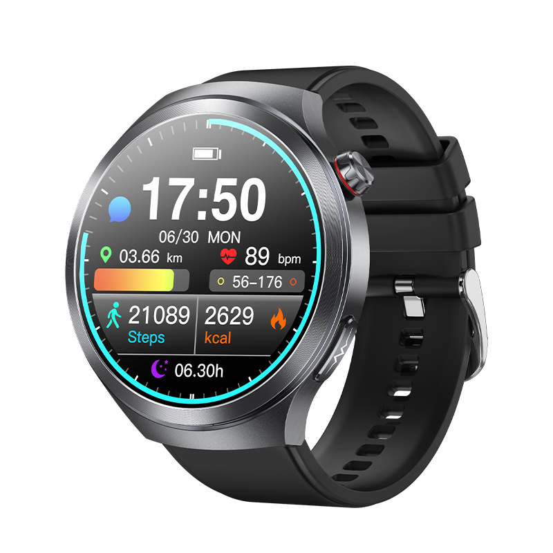 スマートウォッチ 通話機能付き 血圧測定 心拍数 血中酸素 心電図ECG+HRV 体組成 睡眠監視 体温検知 SOS 着信通知 iphone Android対応 母の日 爆買の画像
