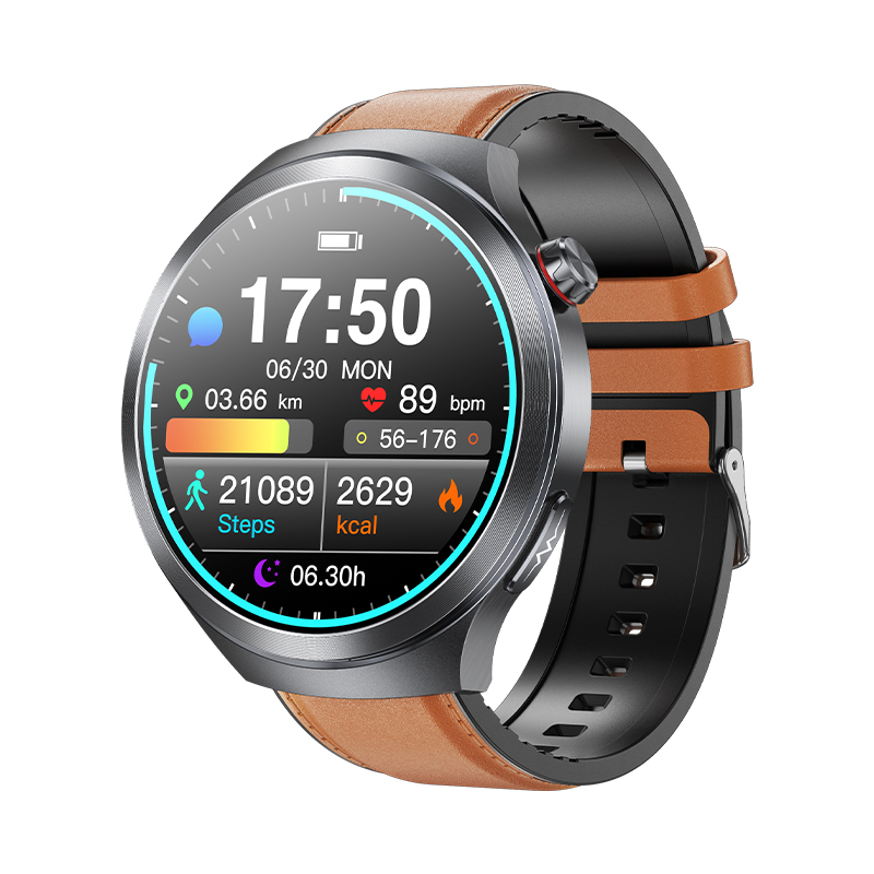 スマートウォッチ 通話機能付き 血圧測定 心拍数 血中酸素 心電図ECG+HRV 体組成 睡眠監視 体温検知 SOS 着信通知 iphone Android対応 母の日 爆買の画像
