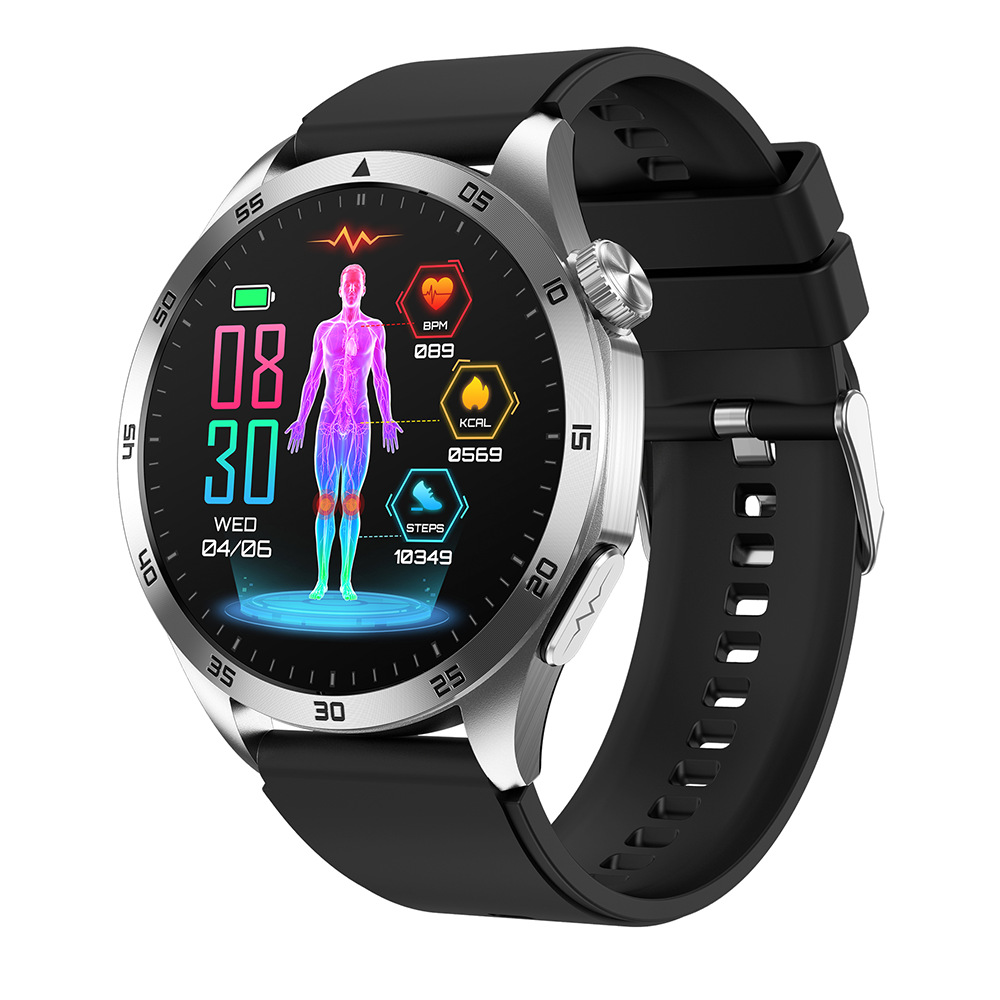 スマートウォッチ 日本製センサー 血圧/糖測定 血中酸素 心拍数 心電図ECG 睡眠管理 多機能測定 IP68防水 着信LINE通知 多種認証済み 母の日 父の日の画像