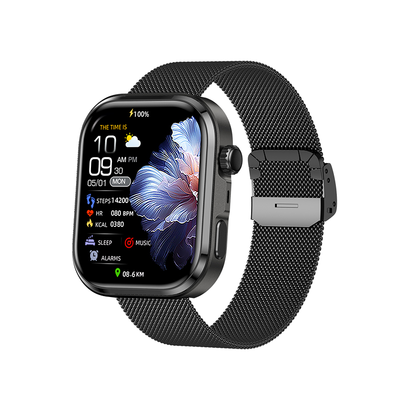 スマートウォッチ 日本製センサー 通話機能 血圧/糖測定 酸素濃度 心拍数 睡眠管理 GPS運動記録 歩数計 活動量計 音楽制御 着信通知 男女兼用 母の日 爆買の画像