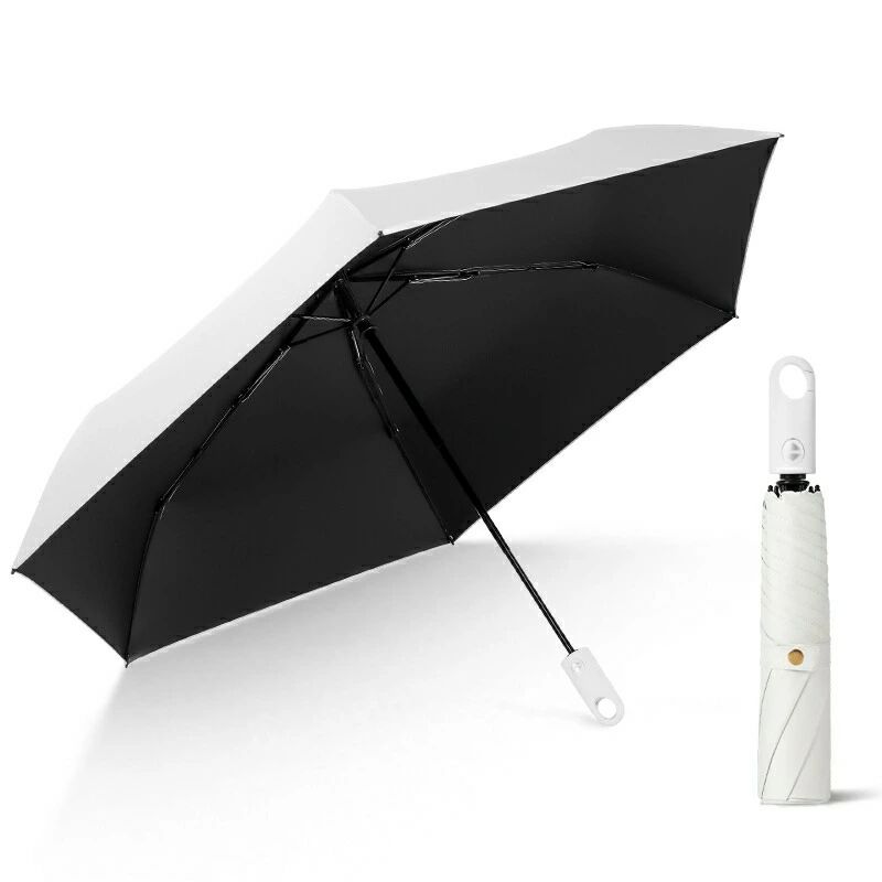 御専用 DSQUARED2 折りたたみ傘 BLACK +WHiTE 日傘 折りたたみ傘 折り畳み傘 雨傘 UVカット 完全遮光 超軽量 6本骨