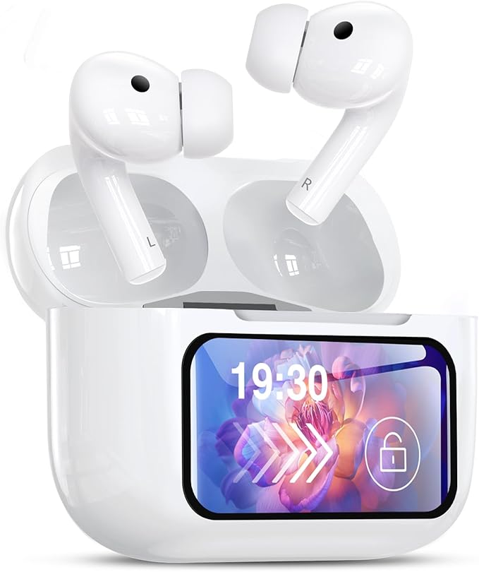 ワイヤレスイヤホン タッチパネル搭載 2025最新型 LCDタッチパネル式