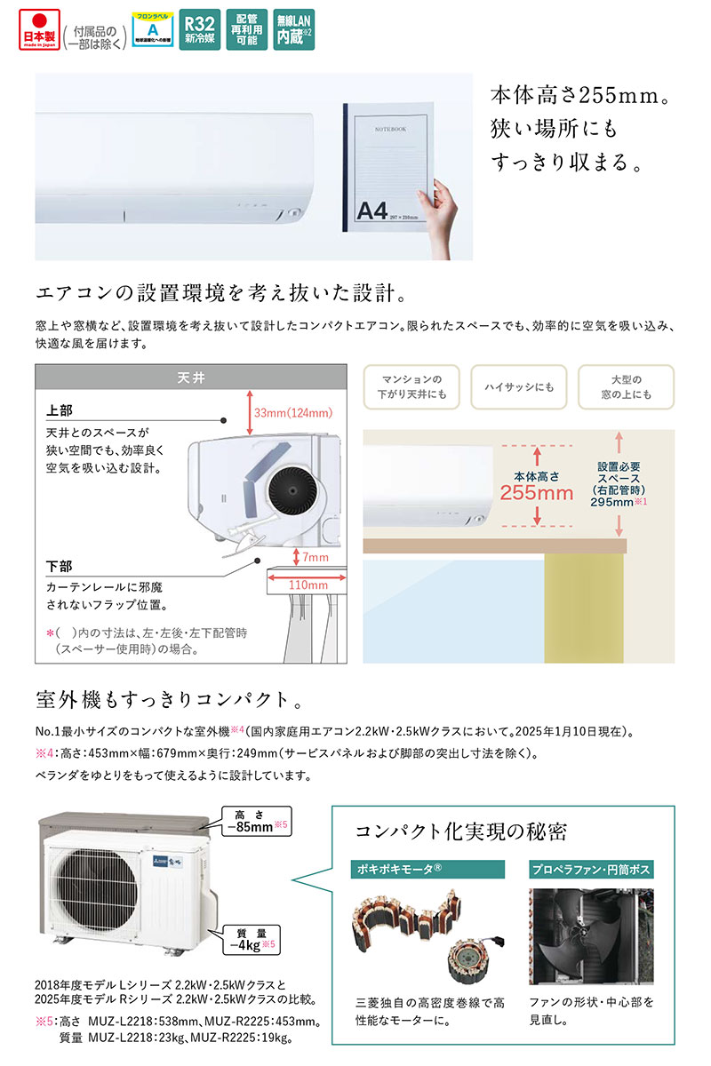 三菱（MITSUBISHI） ω三菱 ルームエアコン【MSZ-R5625S W】ピュア