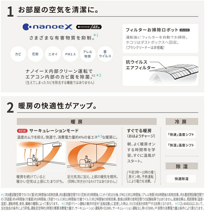 Panasonic パナソニック ルームエアコン【CS-564DGX2 W
