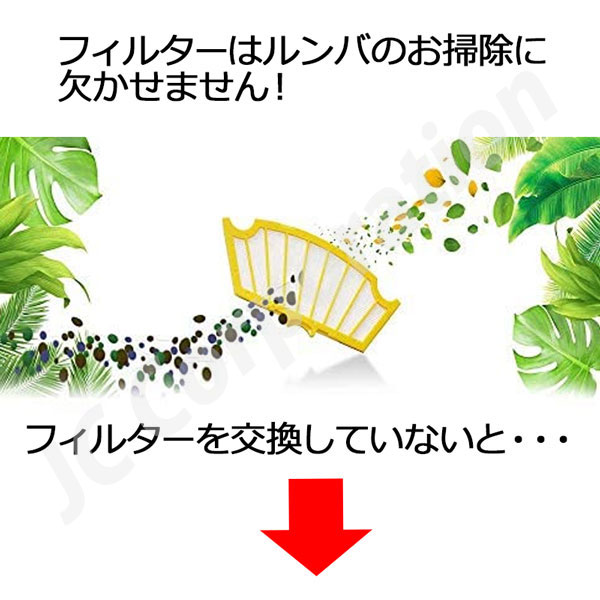 JCコーポレーション ルンバ フィルター 互換品 3枚セット 500 600