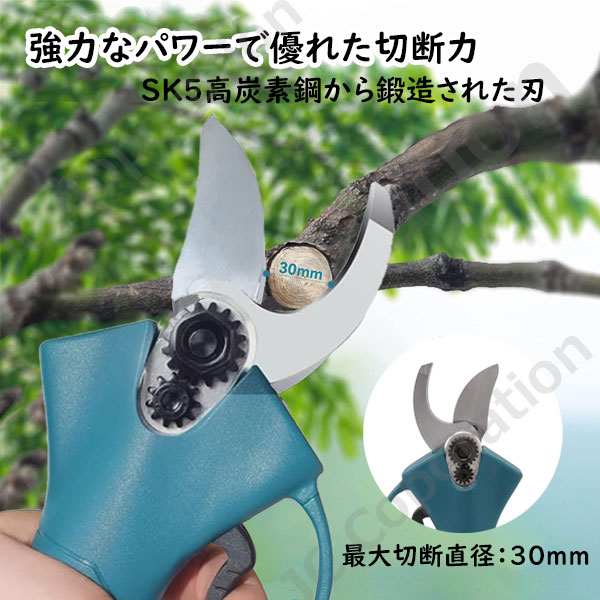 充電式 剪定ばさみ 電動ハサミ RDJ500 ブラシレスモーター コードレス