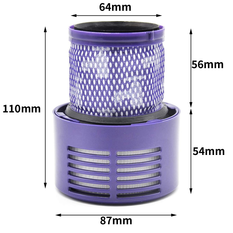 ダイソン V10シリーズ（SV12）対応 交換フィルター+クリーニング 