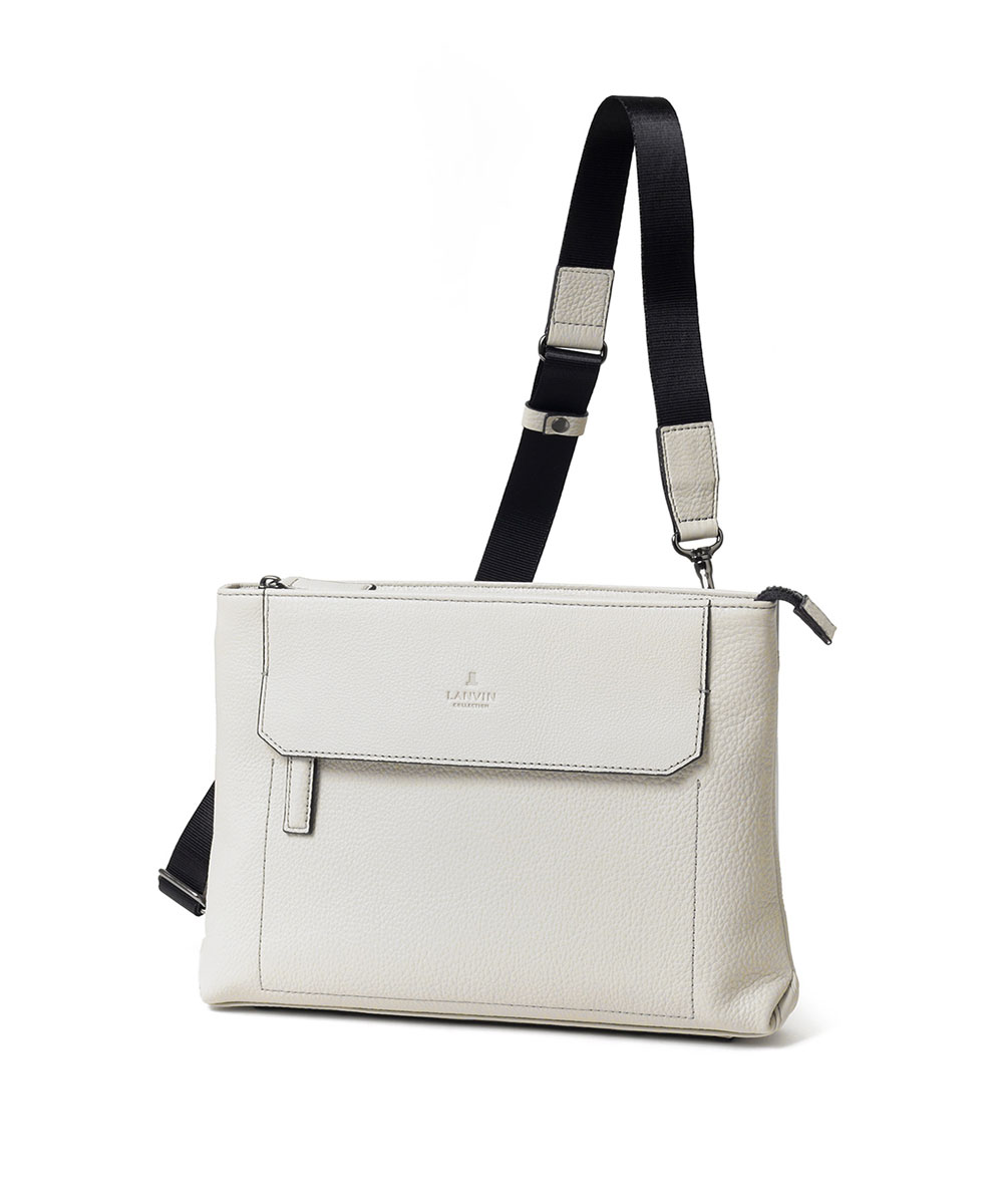 ショルダーバッグ クラッチバッグ メンズ B5 牛革 レザー 撥水 軽量【LANVIN COLLECTION レザークラッチ兼ショルダーバッグ B5 (カンヌ) No.285112】の画像