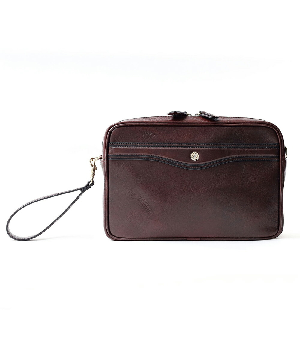 GOLD PFEIL レザーセカンドバッグ (オックスフォード) ≪メンズ  