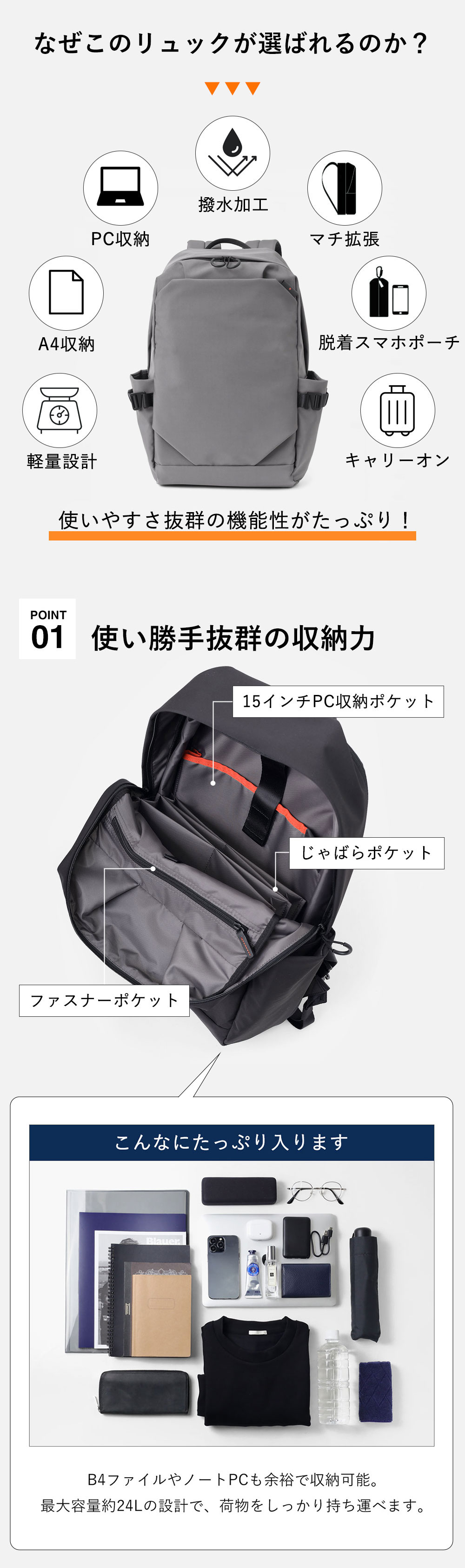 IS/IT（イズイット） リュック メンズ B4 セットアップ対応 【IS/IT