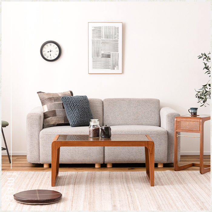 和風 ラタン センターテーブル ガラス 籐 リビングテーブル おしゃれ