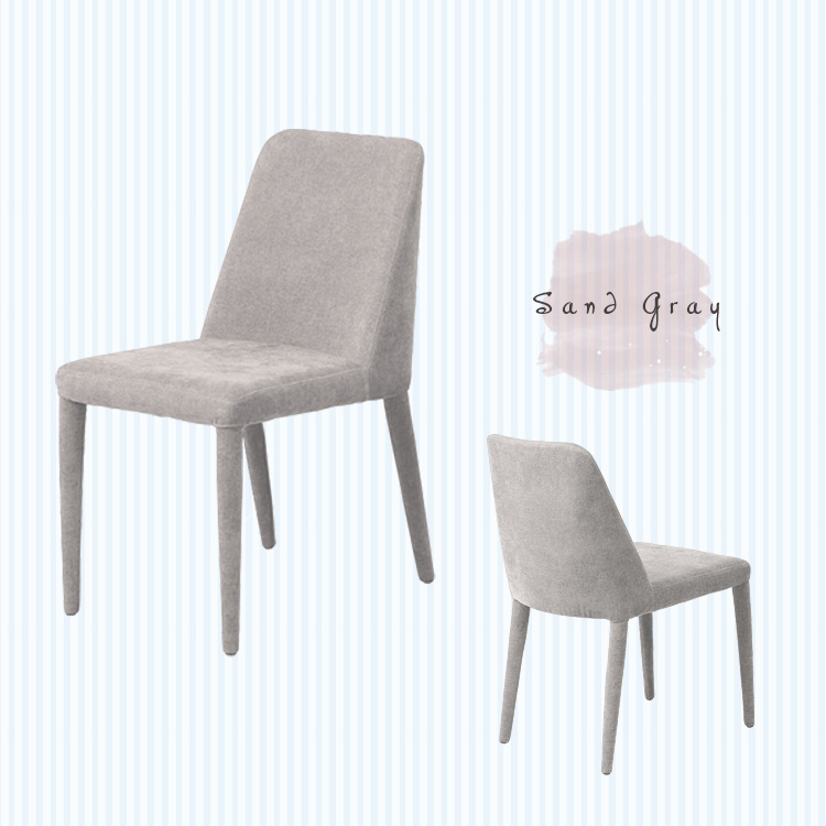 2脚セット ダイニングチェア ファブリックチェア モスグリーン サンド