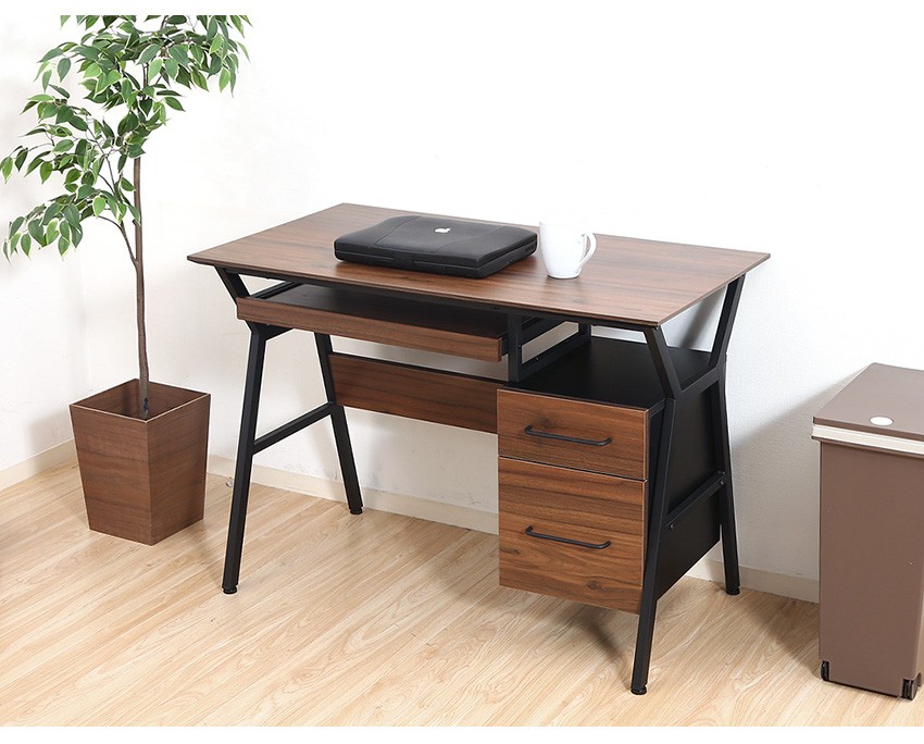 デスクパネル付き机 スチール×ウッド 幅100 デスクパネル付き机 スチール×ウッド 幅100 デスクパネル付き机