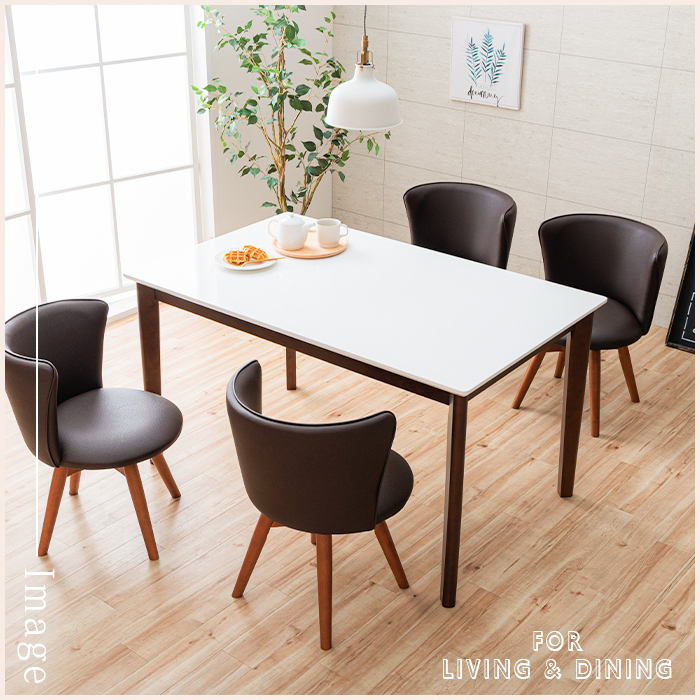 ダイニングセット 4人掛け ホワイト 5点 カフェ風 4人用 白 おしゃれ